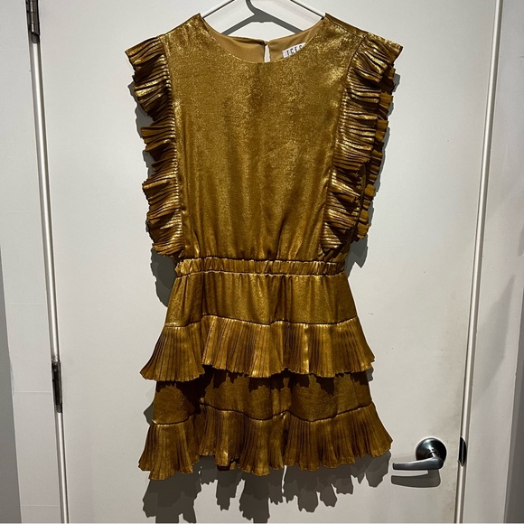 TCEC Gold Mini Dress - Picture 1 of 7